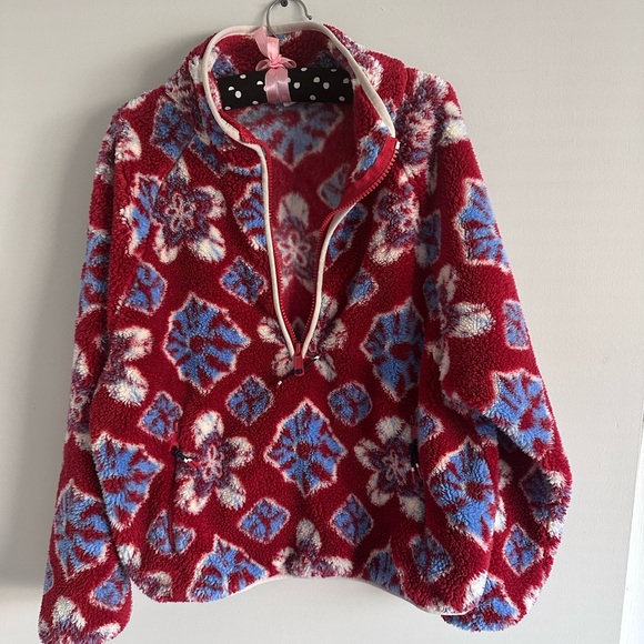 The Anthropologie x Upside Harlow Quarter Zip Fleece Jacket. - Picture 4 of 8